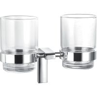 Стакан для зубных щеток Art&Max Ultima AM-8930A двойной Хром — фото 1, Мыльницы