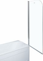 Шторка на ванну Aquanet SG-750 150 209411 профиль Хром стекло прозрачное — фото 5, Неподвижные шторки для ванной