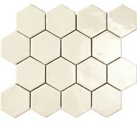 Керамическая плитка Amadis Art Deco Glossy on Mesh Vanilla (7,9x9,1-16pz) настенная 28х32 см — фото 1, Керамическая плитка
