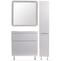 Тумба под раковину Style Line Бергамо 80 СС-00002314 Белая антискрейч — фото 5, Мебель для ванной