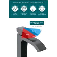 Товар: Смеситель для раковины Gappo G07-9 Оружейная сталь арт-G1007-89 - фото 9 Смеситель для раковины Gappo G07-9 Оружейная сталь арт-G1007-89 — фото 9, Смесители для раковины