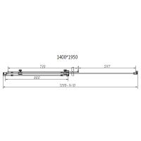 Душевой уголок Vincea Como-N 140x80 VSR-4CN8014CL профиль Хром стекло прозрачное — фото 8, Душевые уголки