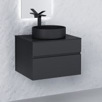 Тумба под раковину Raval Decent 60 Dec.01.60/A/RL подвесная Антрацит — фото 2, Тумбы под раковину