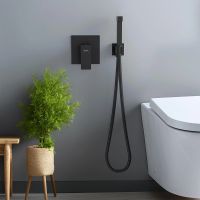 Гигиенический душ со смесителем Aquatek Либра Черный матовый арт-AQ1619MB — фото 2, Гигиенические души