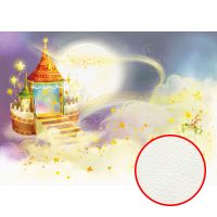 Фреска детская Ortograf Для малышей 3387 Фактура флок FLK Флизелин (3,8*2,7) Сиреневый/Желтый, Замки/Мультимедия арт-3387 (флок FLK) — фото 1, Фрески