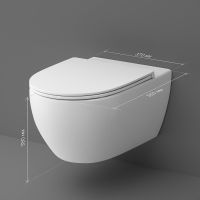 Унитаз AM.PM Awe C111700WH подвесной без сиденья — фото 11, Подвесные унитазы