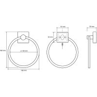 Кольцо для полотенец Bemeta Beta 132104062 Хром — фото 2, Полотенцедержатели