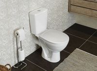 Унитаз компакт Rosa Соло Люкс 4640021062142 Белый с бачком и сиденьем Микролифт — фото 2, Напольные унитазы