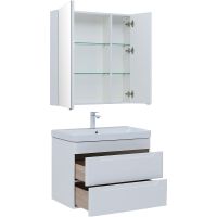 Комплект мебели для ванной Aquanet София 80 274199 подвесной Белый глянец — фото 3, Комплекты мебели для ванной