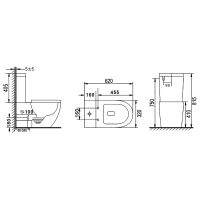 Товар: Унитаз компакт beWash Lusso BKBWR004620 Белый глянец с бачком и сиденьем Микролифт - фото 6 Унитаз компакт beWash Lusso BKBWR004620 Белый глянец с бачком и сиденьем Микролифт — фото 6, Унитазы