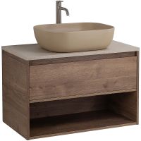 Тумба под раковину BelBagno Kraft 100 KRAFT-1000-1C-SO-RT подвесная Rovere Tabacco — фото 7, Тумбы под раковину