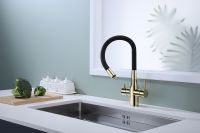 Товар: Смеситель для кухни Paulmark Salix Sa213419-G Золото - фото 4 Смеситель для кухни Paulmark Salix Sa213419-G Золото — фото 4, Смесители