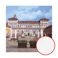 Фреска Ortograf Городской пейзаж живопись 11619 Фактура бархат FX Флизелин (2,7*2,7) Бежевый/Голубой, Архитектура/Живопись — фото 1, Фрески