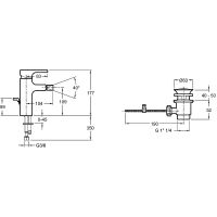 Смеситель для биде Jacob Delafon Strayt E98338-CP Хром — фото 2, Смесители для биде