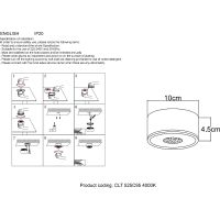 Потолочный светильник Crystal Lux CLT 525C95 BL 4000K Черный — фото 5, Светильники