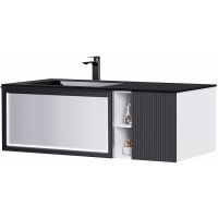 Тумба с раковиной Orans BC-9015-1200L 120 90151200L подвесная Темно-серая — фото 2, Мебель для ванной