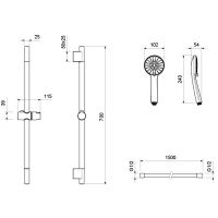 Товар: Душевой гарнитур Aquatek Бетта 3jet AQ2017MB Черный матовый - фото 2 Душевой гарнитур Aquatek Бетта 3jet AQ2017MB Черный матовый — фото 2, Душевые гарнитуры
