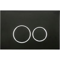 Клавиша смыва Black&White Universe WPI-09512 09512 Matt Black — фото 1, Комплектующие для душевого оборудования