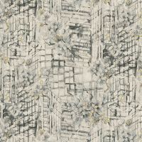 Обои Decori-Decori City 83265 Винил на флизелине (1,06*10,05) Белый/Черный, Цветы — фото 1, Обои для стен