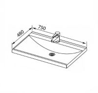 Тумба с раковиной Aquanet Верона 75 212874 Белая — фото 9, Тумбы с раковиной