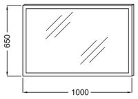 Зеркало Jacob Delafon 100 EB1442-NF с подсветкой с подогревом и ИК-выключателем — фото 4, Зеркала в ванную комнату