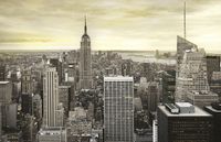 Фреска Ortograf Небоскребы 3315 Фактура флок FLK Флизелин (4,2*2,7) Серый/Бежевый, Город — фото 2, Фрески