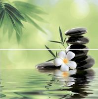 Керамическое панно Beryoza Ceramica (Береза керамика) Ливадия салатный 50х50 см — фото 1, Керамическая плитка