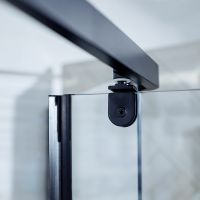 Душевой уголок Berges Solo T Black 100х100 061110 профиль Черный матовый стекло прозрачное — фото 4, Душевые уголки трапеция