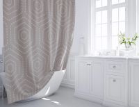 Товар: Шторка для ванны Fixsen Actual FX-1512 200х180 Бежевая - фото 2 Шторка для ванны Fixsen Actual FX-1512 200х180 Бежевая — фото 2, Шторы для ванной