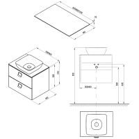 Товар: Столешница под раковину Ravak Comfort 60 X000001379 Белая - фото 4 Столешница под раковину Ravak Comfort 60 X000001379 Белая — фото 4, Раковины