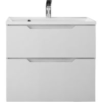 Тумба под раковину Raval Wector 60 Wct.01.60/P/W/MD подвесная Белая — фото 1, Тумбы под раковину