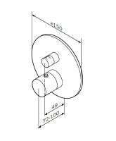 Товар: Смеситель для душа AM.PM Like F8075600 с термостатом Хром - фото 13 Смеситель для душа AM.PM Like F8075600 с термостатом Хром — фото 13, Смеситель для душа