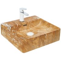 Раковина WeltWasser Elbach 2177 M846 42 10000004544 Мрамор — фото 1, Раковины накладные