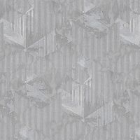 Обои Wiganford by Solo Hampton DTT2211 Винил на флизелине (1,06*10,05) Серый/Серебряный, Геометрия — фото 1, Обои для стен