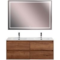 Тумба под раковину BelBagno Kraft 120 KRAFT-1200-4C-SO-2-RT подвесная Rovere Tabacco — фото 12, Тумбы под раковину