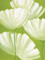 Фреска Ortograf Цветы 3596 Фактура флок FLK Флизелин (1,5*2) Зеленый/Белый, Цветы/Живопись — фото 2, Фрески