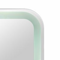 Зеркальный шкаф Art&Max Platino AM-Pla-600-800-1D-L-DS-F с подсветкой с сенсорным выключателем Белый — фото 5, Мебель для ванной