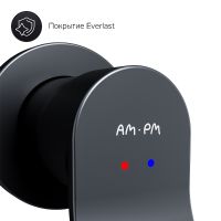 Смеситель для раковины AM.PM X-Joy Черный матовый арт-F85A72622 — фото 5, Смесители для раковины