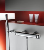 Смеситель для душа Jacob Delafon Singulier с термостатом Хром арт-E10872-CP — фото 2, Смесители для душа с термостатом