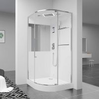 Душевая кабина Black&White Galaxy G8891 100х100 889100 с паром без гидромассажа — фото 2, Душевые кабины
