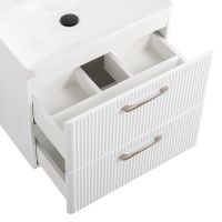 Тумба под раковину BelBagno Due 50 DUE-500-2C-SO-BL-P подвесная Bianco Lucido — фото 7, Тумбы под раковину