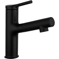 Смеситель для раковины Gappo G1052-76 Черный матовый — фото 1, Смесители для раковины