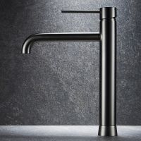 Смеситель для раковины Black&White Universe U7600GM 7600U Gun Metal — фото 6, Смесители