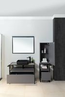 Товар: Зеркало Allen Brau Priority 100 1.31017.BB с подсветкой Черный браш - фото 9 Зеркало Allen Brau Priority 100 1.31017.BB с подсветкой Черный браш — фото 9, Мебель для ванной