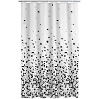 Штора для ванны Ridder Zelda 180х200 4103310 Черная — фото 1, Шторы для ванной