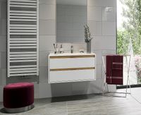 Тумба под раковину Excellent Tuto 80 MLEX.0103.800.WHBL подвесная Белый Дуб — фото 2, Мебель для ванной