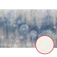 Фреска Ortograf Splendo 31706 Фактура флок FLK Флизелин (4*2,7) Синий/Бежевый, Штукатурка/Абстракция — фото 1, Фрески