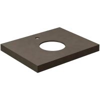 Столешница под раковину Kerama Marazzi Canaletto Про Чементо 60 CN60.DD507020R Коричневая темная матовая — фото 1, Столешницы под раковину