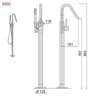 Товар: Смеситель для ванны Giulini Futuro F6592 Хром - фото 3 Смеситель для ванны Giulini Futuro F6592 Хром — фото 3, Смесители