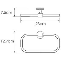 Товар: Кольцо для полотенец WasserKRAFT Tauber K-64460 Никель - фото 6 Кольцо для полотенец WasserKRAFT Tauber K-64460 Никель — фото 6, Полотенцедержатели